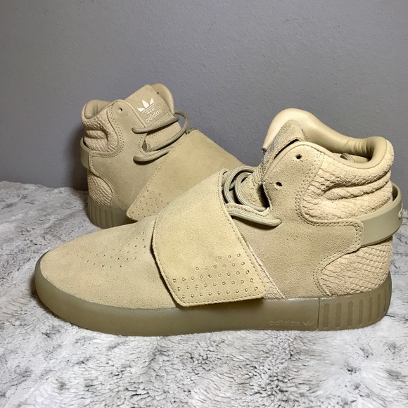 adidas tubular invader strap beige